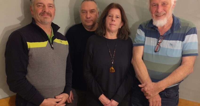 Kandidaten für die Kommunalwahl 2026 (v.l.n.r.): Lutz Hensel, Jörg Friedrich, Sabine Krämer und Thomas Contag (nicht im Bild: Dorothea Bartossek und Marina Hergert)